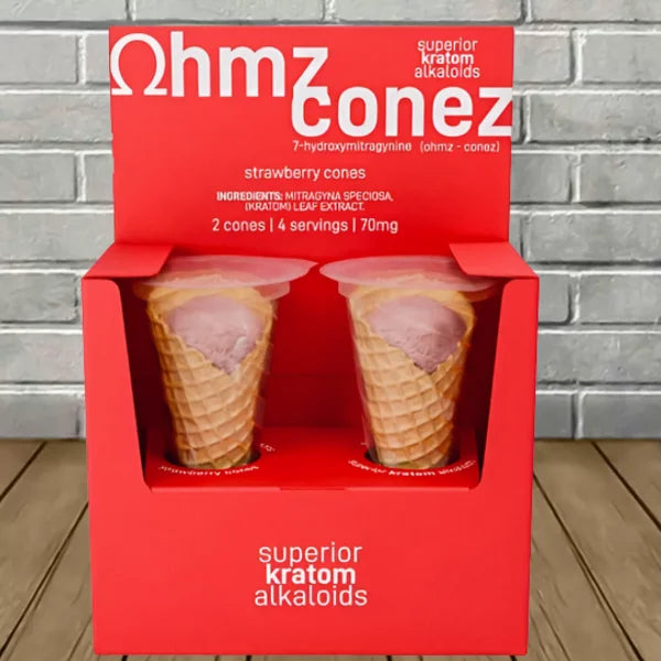 Exodus Ohmz Conez 70mg | 2Cones Strawberry Cones