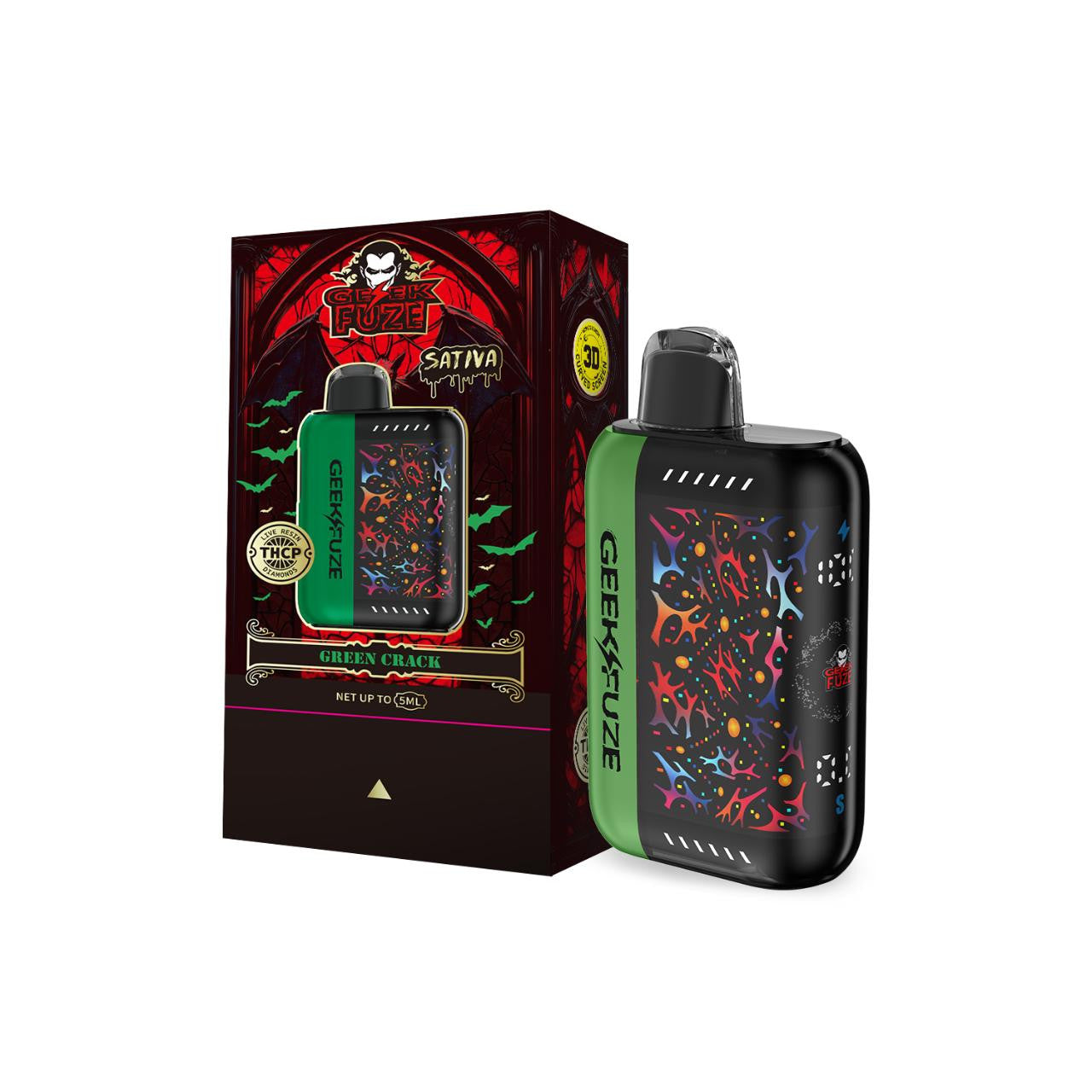 GeekFuze Vampor THC-P Live Resin Diamond Disposable - 5G