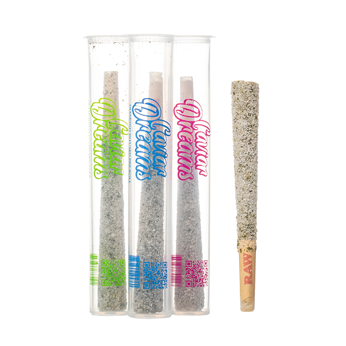 Caviar Dreams THCA Diamond Laced Prerolls 2.5G